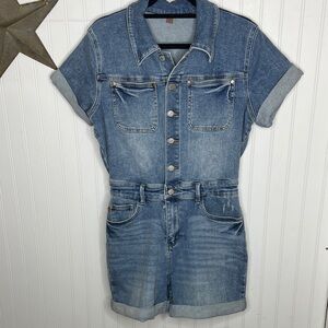 Judy Blue High Rise Short Sleeve Jumper Size Large